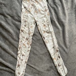 Full length leggings with cotton print